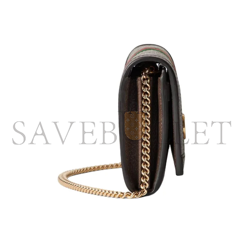  GUCCI OPHIDIA WALLET ON CHAIN 772309 (19*10*3.5cm)